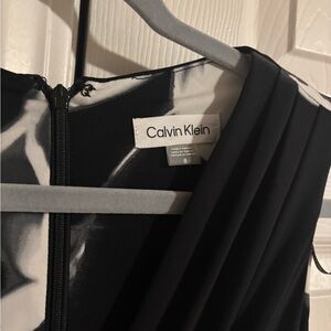 Calvin Klein Black and White Maxi Dress